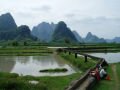 Cross in VTT in the surroundings of Yangshuo