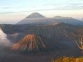 Mt Bromo (second plan), Mt Semeru (last plan) and Mt Batok (first plan), Бромо, Індонезія, Азія